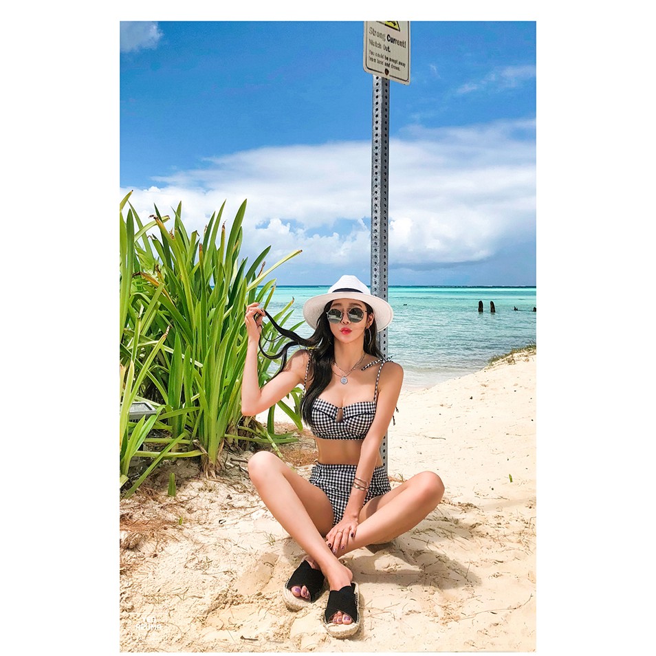 BG080 SÉT BIKINI 2 MẢNH KẺ CARÔ | BigBuy360 - bigbuy360.vn