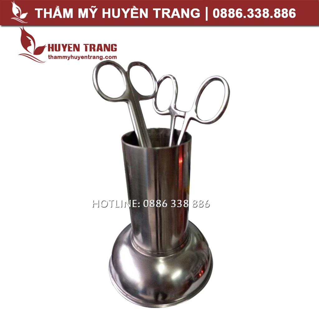 Trụ Cắm Panh Y Tế, Ống Inox Đựng Kéo Cắt Chỉ, Dụng Cụ Y Tế, Dụng Cụ Spa - Thiết Bị Y Tế Huyền Trang