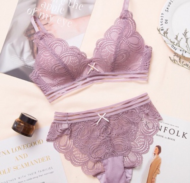 [SIÊU GIẢM GIÁ] Bộ đồ lót ren nữ cao cấp không gọng xuất Nhật | WebRaoVat - webraovat.net.vn