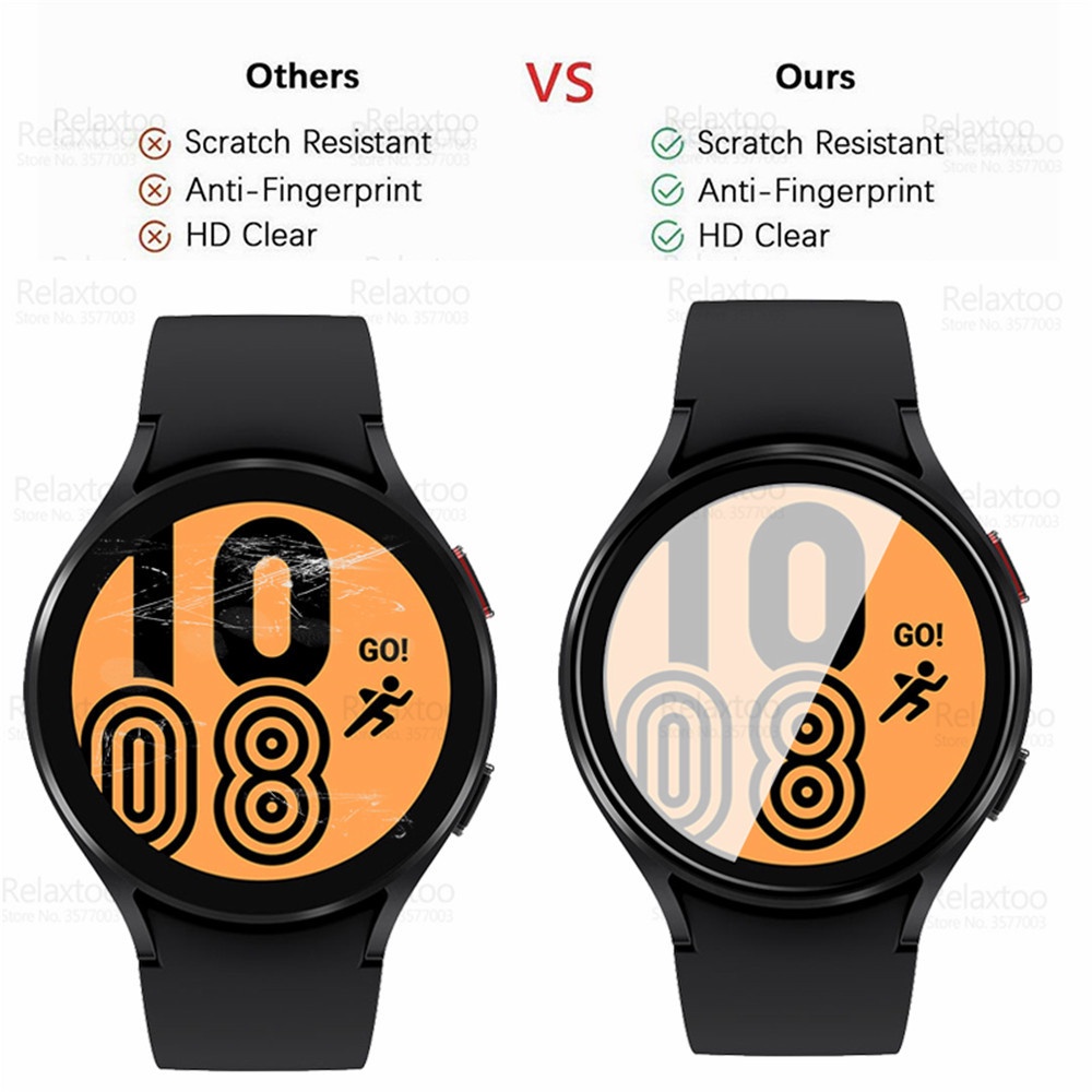 Kính Cường Lực HD Bảo Vệ Toàn Màn Hình Cho Đồng Hồ Thông Minh Samsung Galaxy Watch 4 44mm 40mm