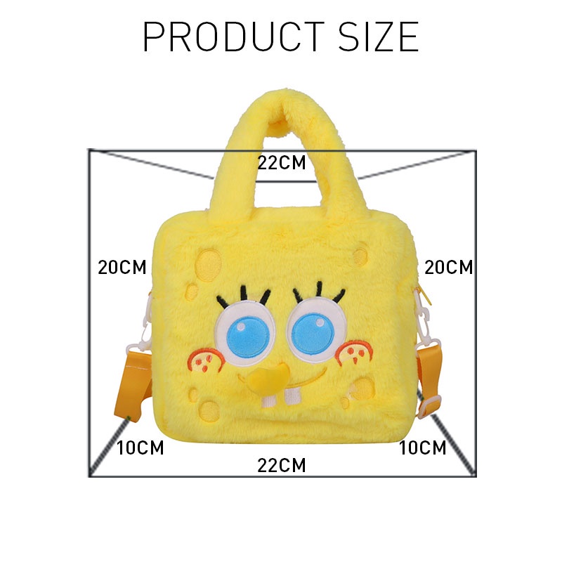 Túi đeo chéo YADOU nhồi bông phong cách hoạt hình dễ thương cho bé