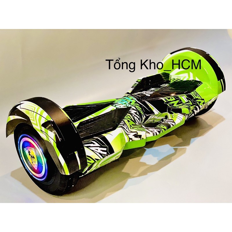 Xe Điện Cân Bằng 8 inch- Hai Bánh Lớn-  Đồ Chơi Trẻ Em- Phát nhạc Bluetooth- Có Đèn Led