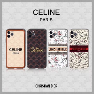 CELINE Ốp Điện Thoại Họa Tiết Dior Sang Trọng Chống Sốc Cho iPhone12 i11 i7 plus iX Xs XR