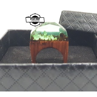 Nhẫn Wood Sercet Resin