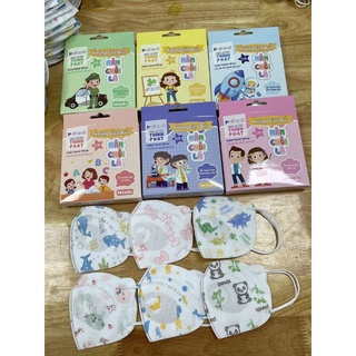 Hộp 10 chiếc khẩu trang Mầm chồi lá Thảo Nguyên, Thịnh Phát, Nhật Minh