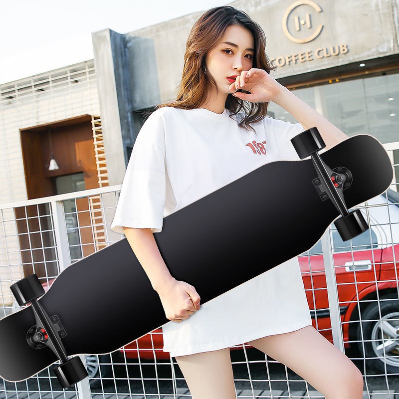☂✶dành cho người mới bắt đầu ván trượt dài nữ chuyên nghiệp lớn thanh niên chải đường phố chàng trai và cô gái bốn bánh