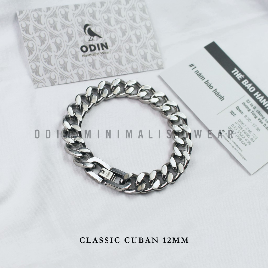 Vòng tay Chain Cuban - Thép Titan 316L