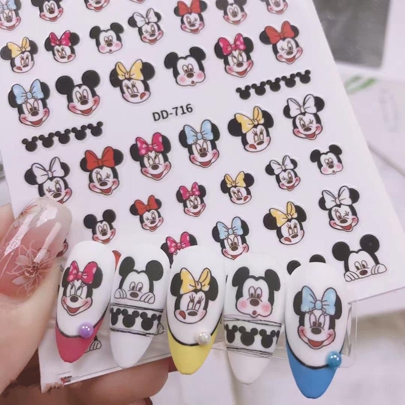 Sticker dán trang trí móng tay chân t. hiệu