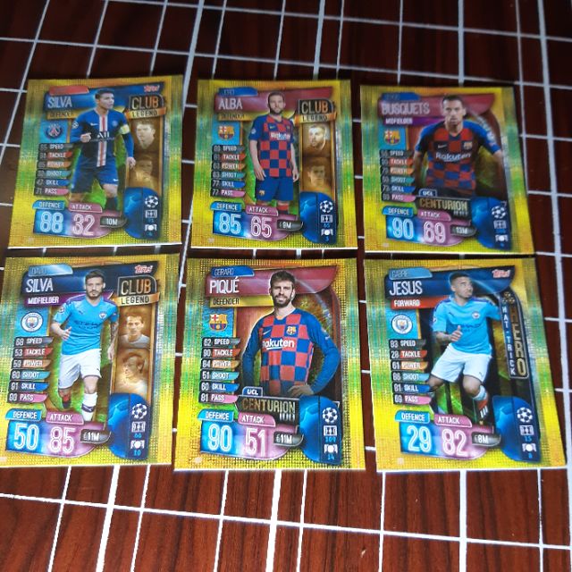 Match Attax kích thước thẻ Poca theo yêu cầu