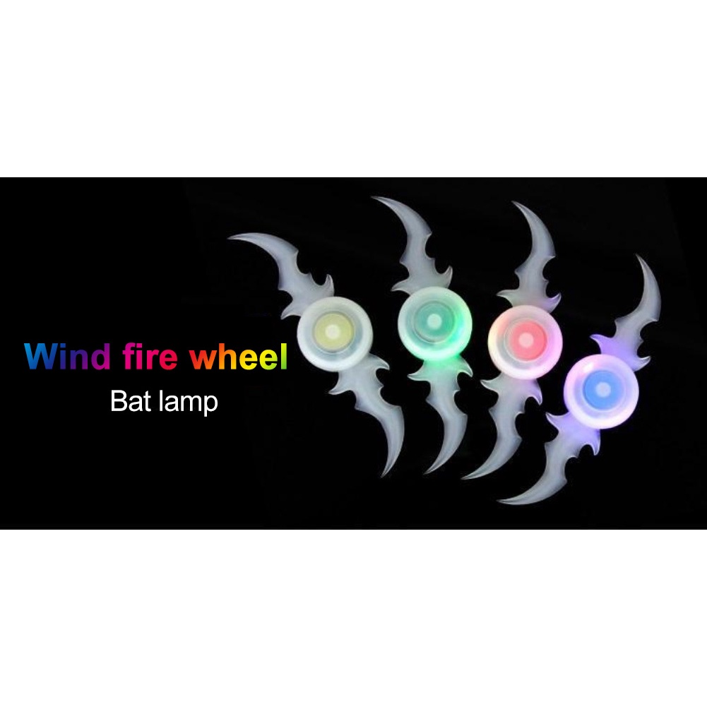 HOT WHEELS Đèn gắn căm xe đạp hình cánh dơi nhiều màu sắc dành cho trẻ em