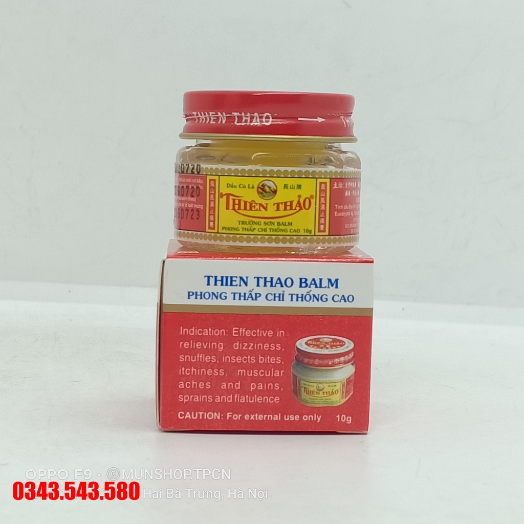 Dầu cù là THIÊN THẢO - Phong thấp đau khớp, nhức đầu, cảm cúm