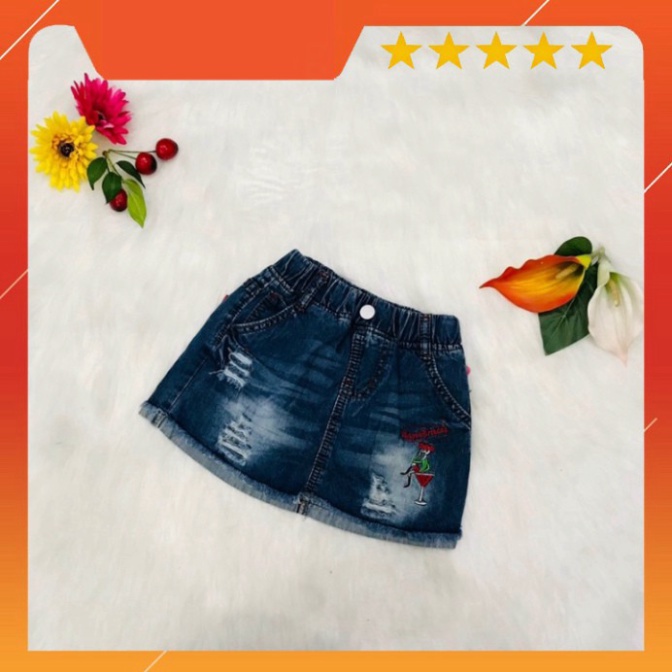 Quần jean giả váy cho bé gái 8-12 tuổi chất jean mềm mịn L&L kids - uy tín chất lượng