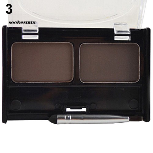 Bảng phấn trang vẽ chân mày 2 màu tự nhiên thời trang kèm cọ tiện dụng | BigBuy360 - bigbuy360.vn