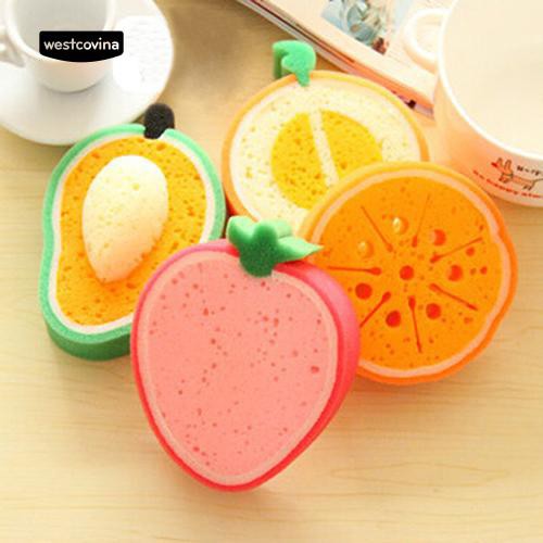 Miếng Bọt Biển Rửa Chén Hình Trái Cây Dễ Thương