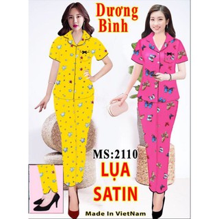 bộ lụa tay ngắn quần dài