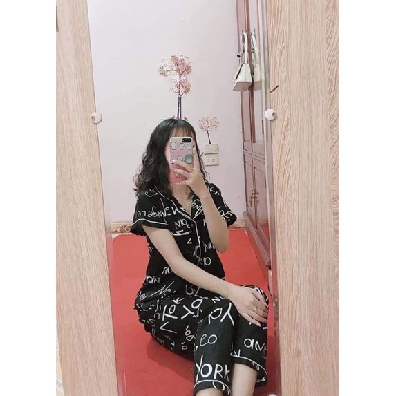 bộ ngủ nữ pijama tay ngắn quần dài  nhiều mẫu🍀 | BigBuy360 - bigbuy360.vn