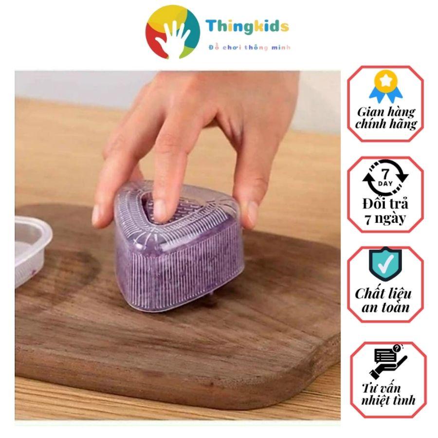 Set 07 Khuôn làm cơm nắm ăn dặm cho bé (kèm thìa) - Thingkids