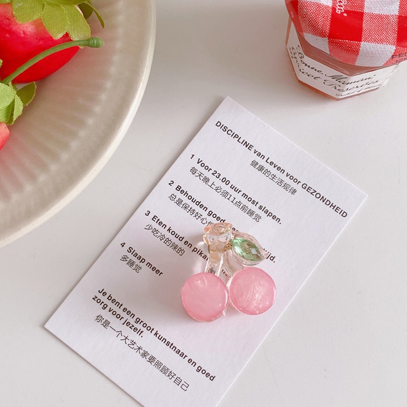 Kẹp tóc hình trái cherry dễ thương đáng yêu cho bé gái