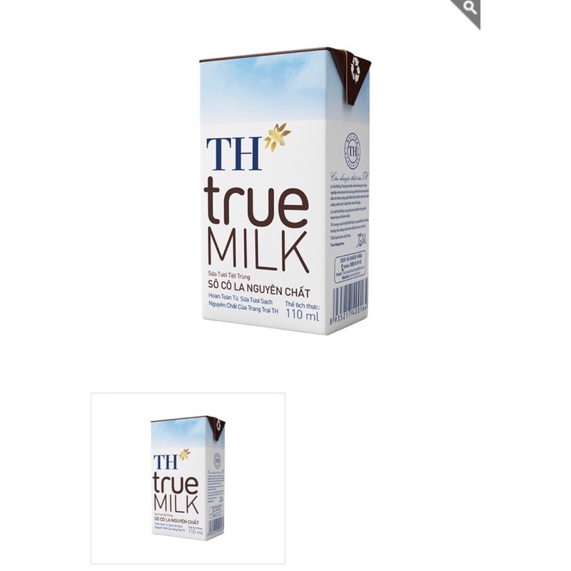 SỮA TƯƠI TIỆT TRÙNG TH TRUE MILK 110ml*12 ( ĐỦ MÙI/ CÓ ĐƯỜNG/ ÍT ĐƯỜNG/ KHÔNG ĐƯỜNG/ SOCOLA/ DÂU)