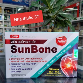 Viên dưỡng khớp- Sunbone, Glucosamin, D3, K2 chống thoái hóa khớp.