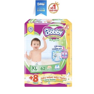 Tã quần bobby size xl - 62 miếng