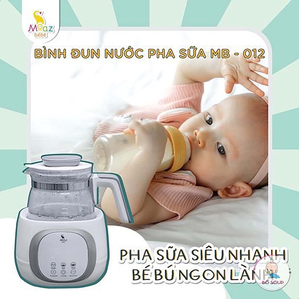 Máy đun nước pha sữa Moaz Bebe MB-012 duy trì và điều chỉnh được nhiệt độ