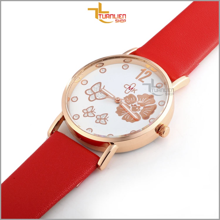 Đồng Hồ Nữ Chính Hãng CMK, Dây Da, 3 Kim Trẻ Trung, Xinh Xắn (Chọn màu yêu thích)