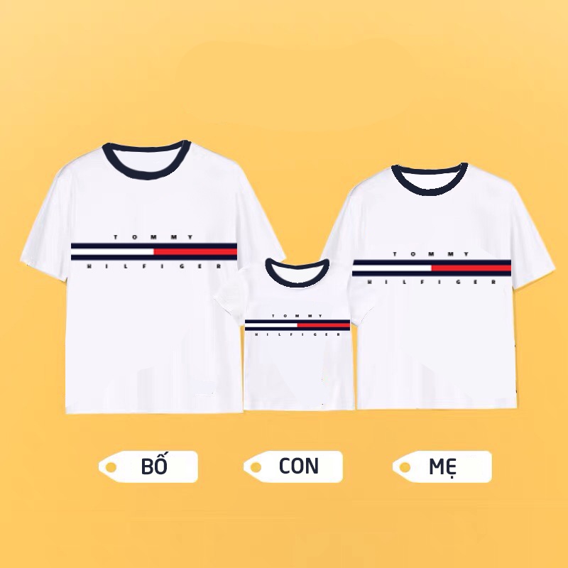 Áo thun đồng phục gia đình áo phông in hình Tom.my xuất Chất đẹp vải mịn 100% cotton mát ALALA
