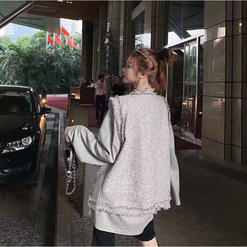 Sét Áo nỉ mỏng mix gile