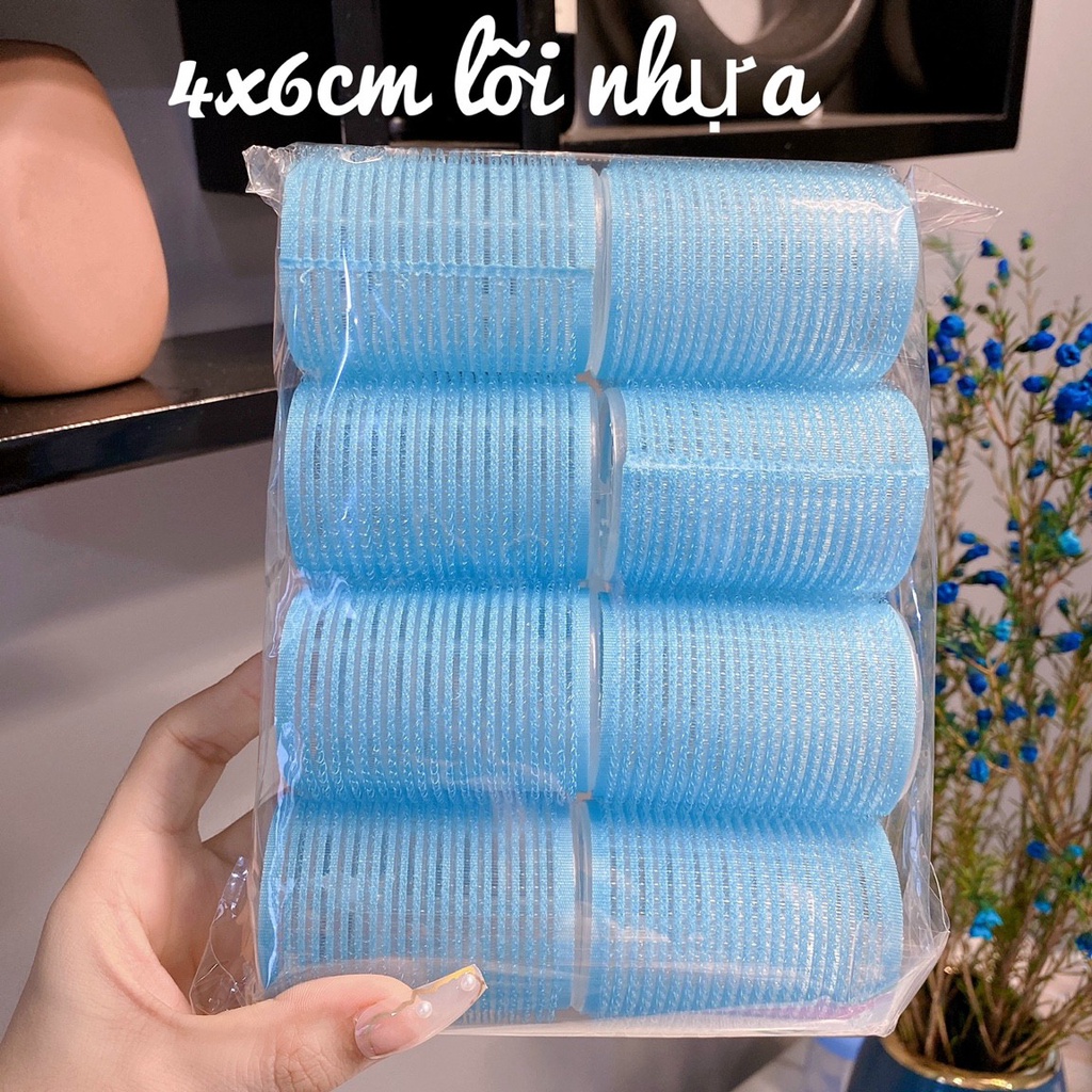Bộ 2 lõi cái lô quấn tóc gai tự dính cho nữ màu ngẫu nhiên