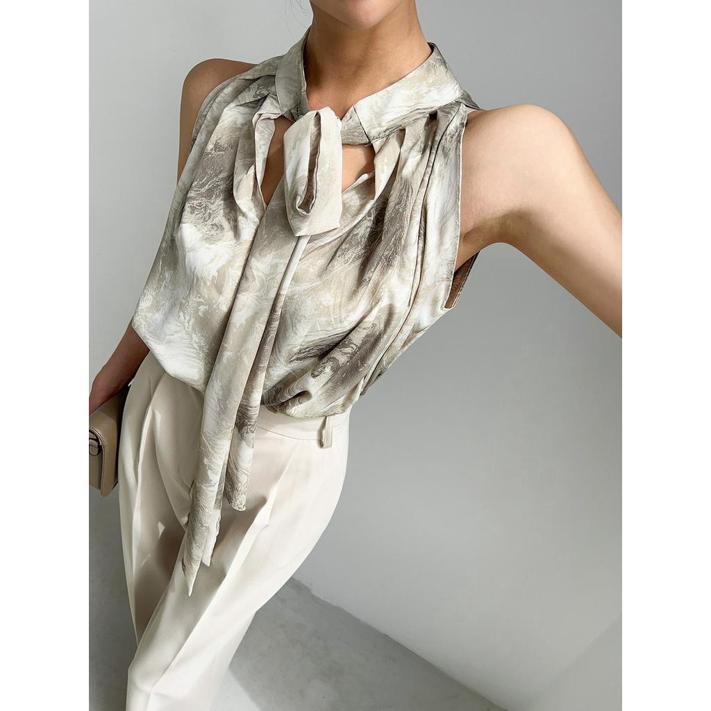 Áo Hai Dây Xếp Ly Thời Trang Mùa Hè Hàn Quốc 63963