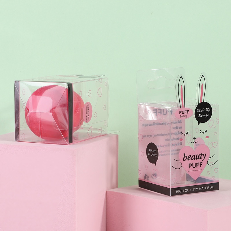 [Hàng mới về] Mút trang điểm hình quả trứng tán kem nền có hộp đựng tiện lợi