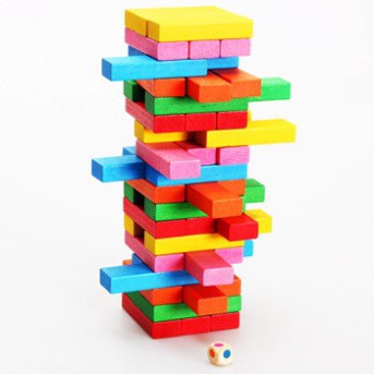 Đồ chơi Board Game BG1040 Rút Gỗ Jenga Màu