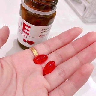 Vitamin E đỏ Nga 400mr lọ thủy tinh