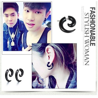 Khuyên Tai Nam Sừng Trâu  BULK HORNS  Phong Cách Hàn KTBULKHORNS01