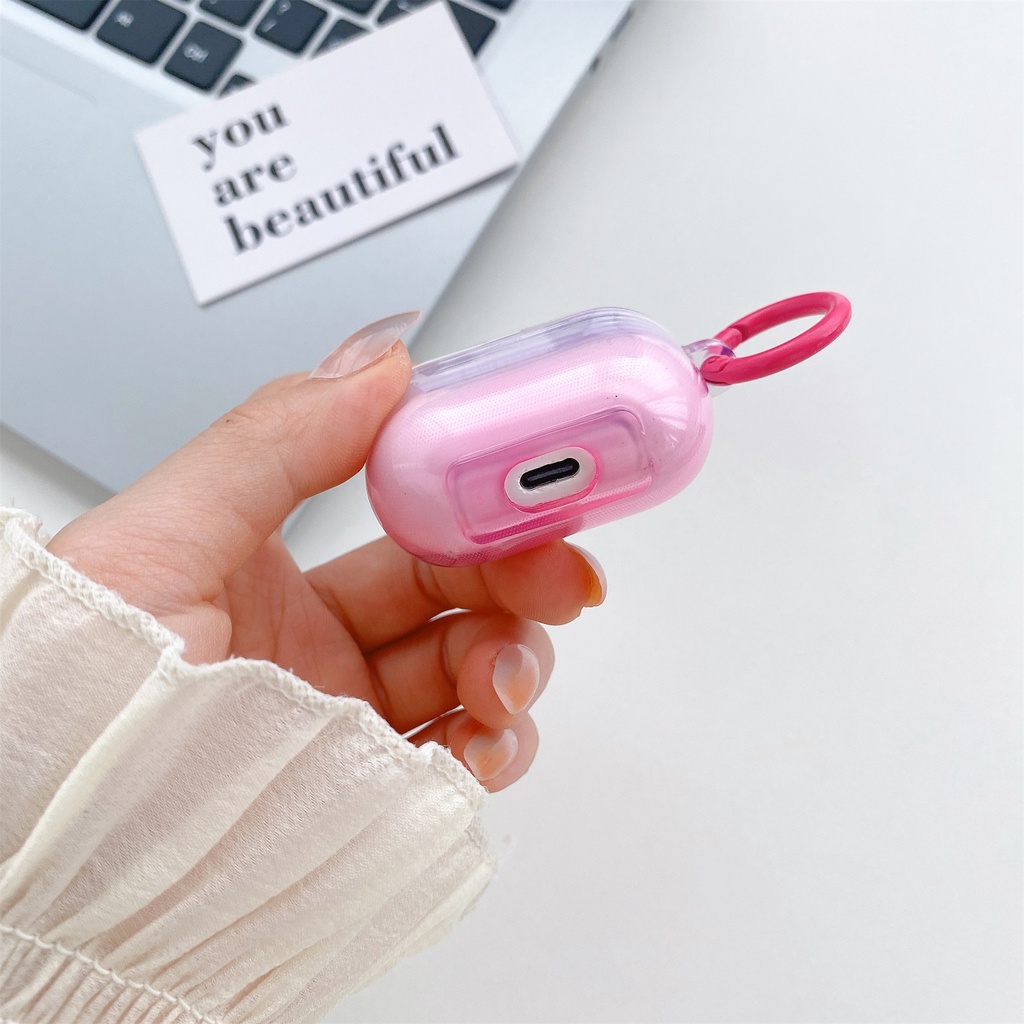 Vỏ Bảo Vệ Hộp Sạc Tai Nghe Bluetooth Lenovo thinkplus LP40 Tws Bằng PC Cứng Chống Sốc Màu Gradient Ốp