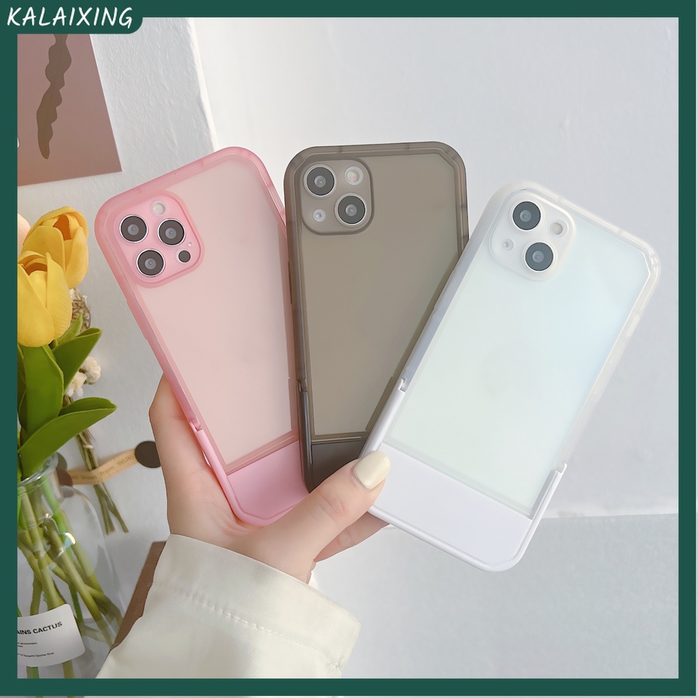 Ốp Điện Thoại Mềm Trong Suốt Có Giá Đỡ Vô Hình Cho iPhone 13 12 11 Pro Max 7Plus 8plus X Xr Xs Max