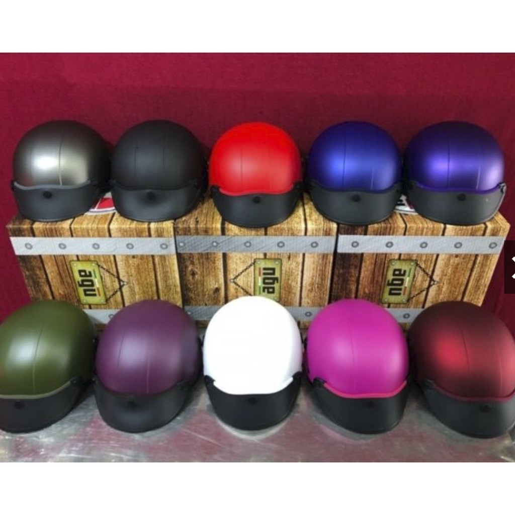 Mũ nón bảo hiểm nửa đầu sơn có LỖ thông gió