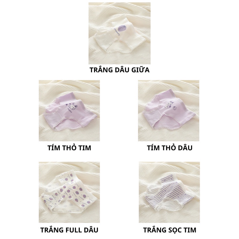 Quần lót nữ cotton thỏ dâu cute ngộ nghĩnh đáng yêu QL20 | BigBuy360 - bigbuy360.vn