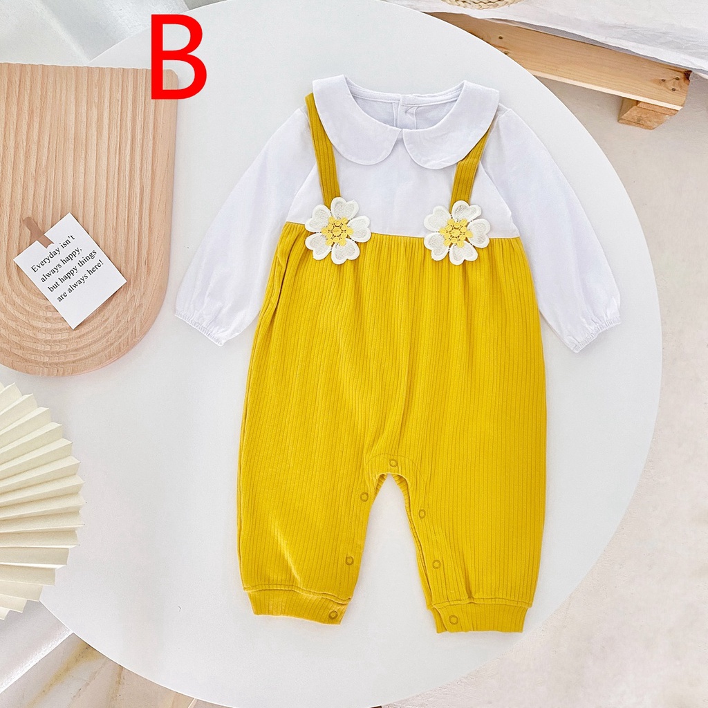 Áo liền quần Sanlutoz chất liệu cotton dài tay kiểu công chúa dành cho bé gái