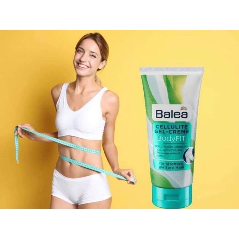 Kem đánh tan mỡ bụng, đùi, mông Balea Cellulite Body, 200ml