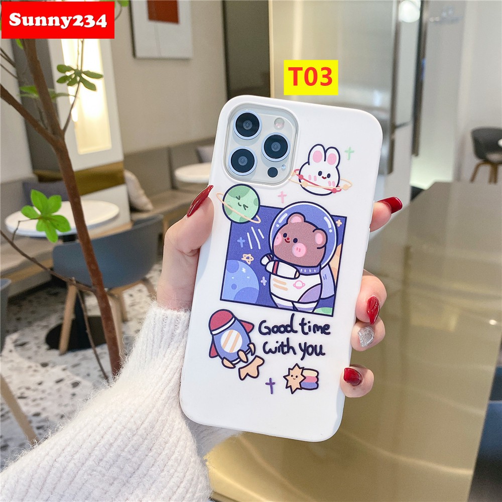 Ốp Điện Thoại Mềm Họa Tiết Dễ Thương Cho iphone 11 Pro Max 6 6s 7 8 Plus XS Max 12 Pro Max