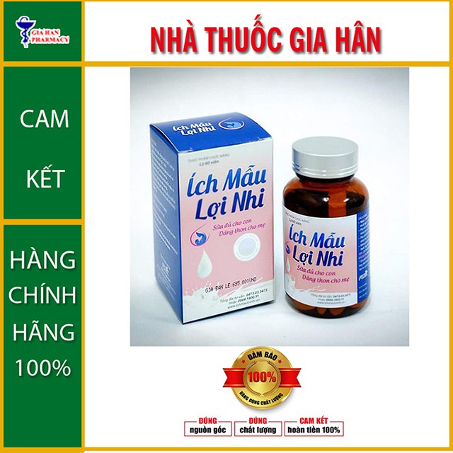 Ích Mẫu Lợi Nhi Xua Tan Nỗi Lo Thiếu Sữa Mẹ - 60 viên