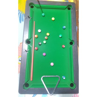 (FREESHIP) Trò chơi bida kích thước bàn 49x37x15cm loại đẹp có chân và khuôn, trái banh được đánh số giúp bé chơi mà học