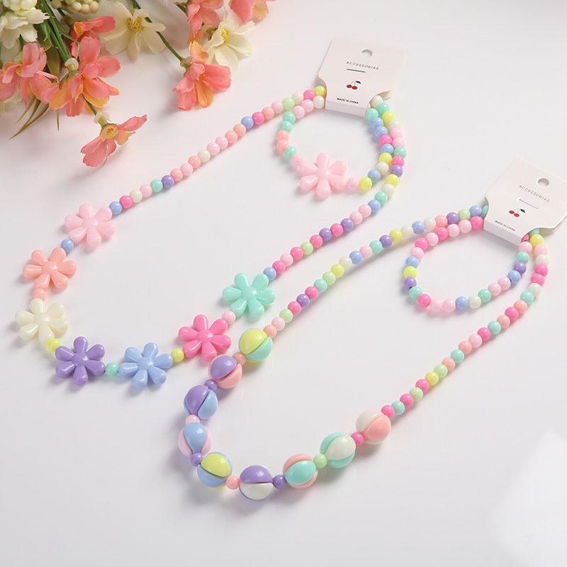 Hạt nhựa pastel nhiều màu có lỗ xỏ size 6mm