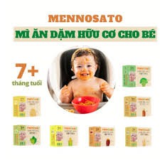 Mì dinh dưỡng hữu cơ tách muối Mennosato cho Bé ăn dặm từ 7 tháng