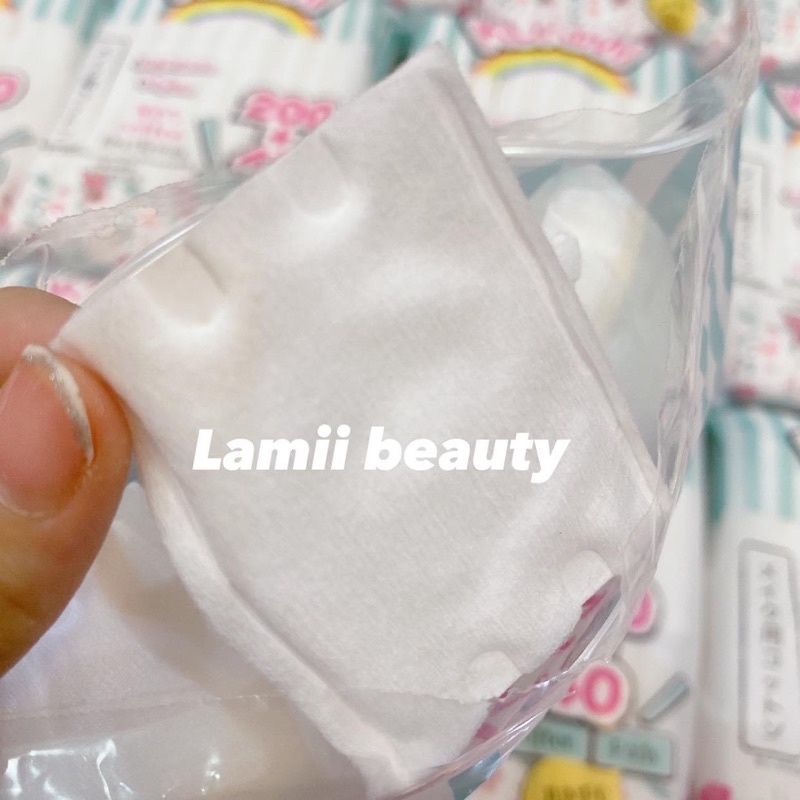 Bông tẩy trang KOKIMI bịch vuông 260 miếng& cây tròn 155 miếng - LAMII BEAUTY