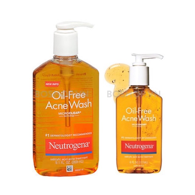 Sữa rửa mặt danh cho da mun Neutrogena Oil Free Acne Wash 269ml