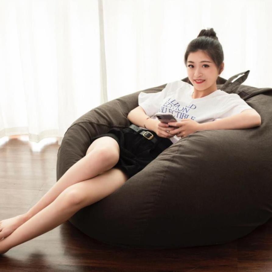 Ghế sofa lười tatami net màu đỏ beanbag bean bag ban công phòng khách nhỏ ngủ đơn ..