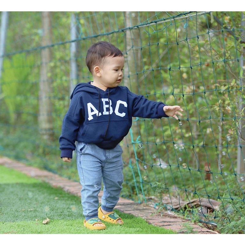 Áo nỉ cho bé BATALA KIDS, hoodie cho bé trai và bé gái dày dặn in chữ ABC phong cách Hàn Quốc từ 1-5 tuổi